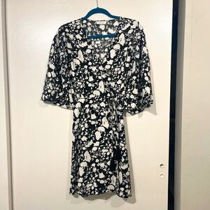 BluIvy Kimono Wrap Dress with Tassels